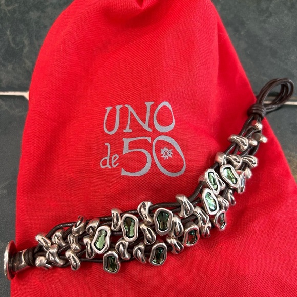 UNO de 50 Jewelry - UNO de 50 Silver-Plated Sweet Danger Bracelet